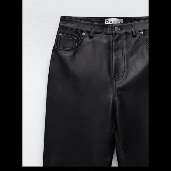 Women Zara Leather Pants Limited Edition Size 2